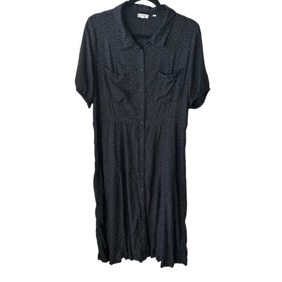 FatFace Riley Shirt Dress black and white Size 14 - Picture 5 of 11